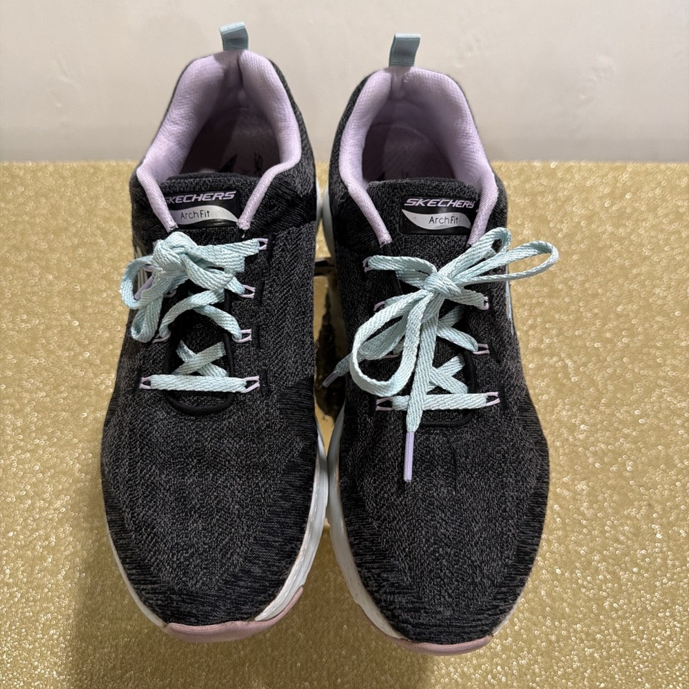 Skechers Arch Fit Air-Cooled Tennis Shoes Sz 9.5 Gently Used Dark Grey